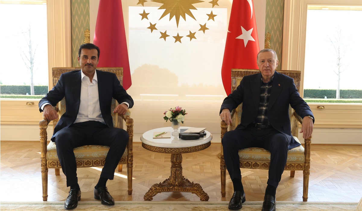 HH the Amir Sheikh Tamim bin Hamad Al-Thani with Recep Tayyip Erdogan